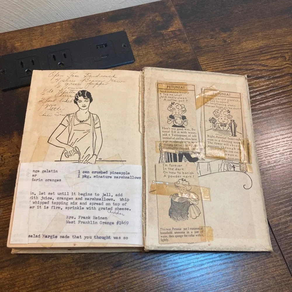Magic Chef Cooking HC Cookbook 1935 Thrashed Customized Cut/Paste Copy Recipes